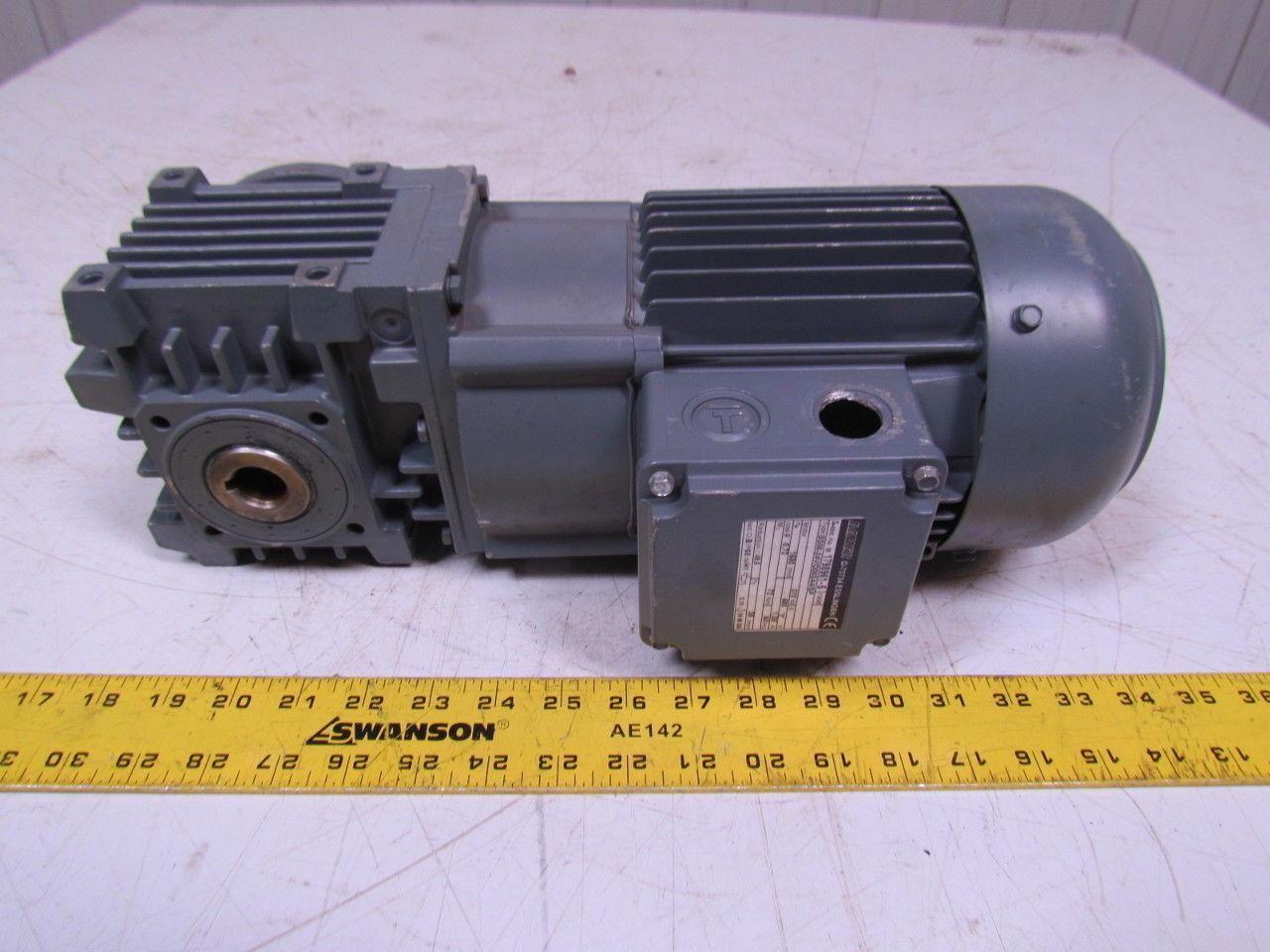 Bauer BS06-34V/D08SA4/SP Worm geared Electric motor 480V 1680 RPM 48.6 Ratio