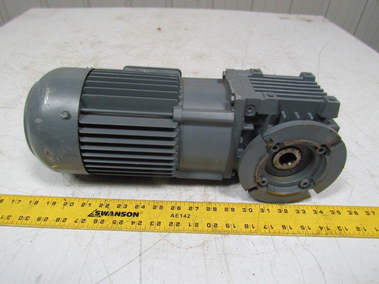 Bauer BS06-34V/D08SA4/SP Worm geared Electric motor 480V 1680 RPM 48.6 Ratio