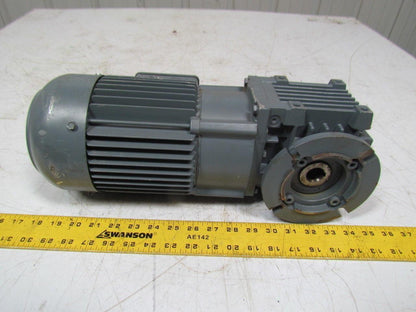 Bauer BS06-34V/D08SA4/SP Worm geared Electric motor 480V 1680 RPM 48.6 Ratio