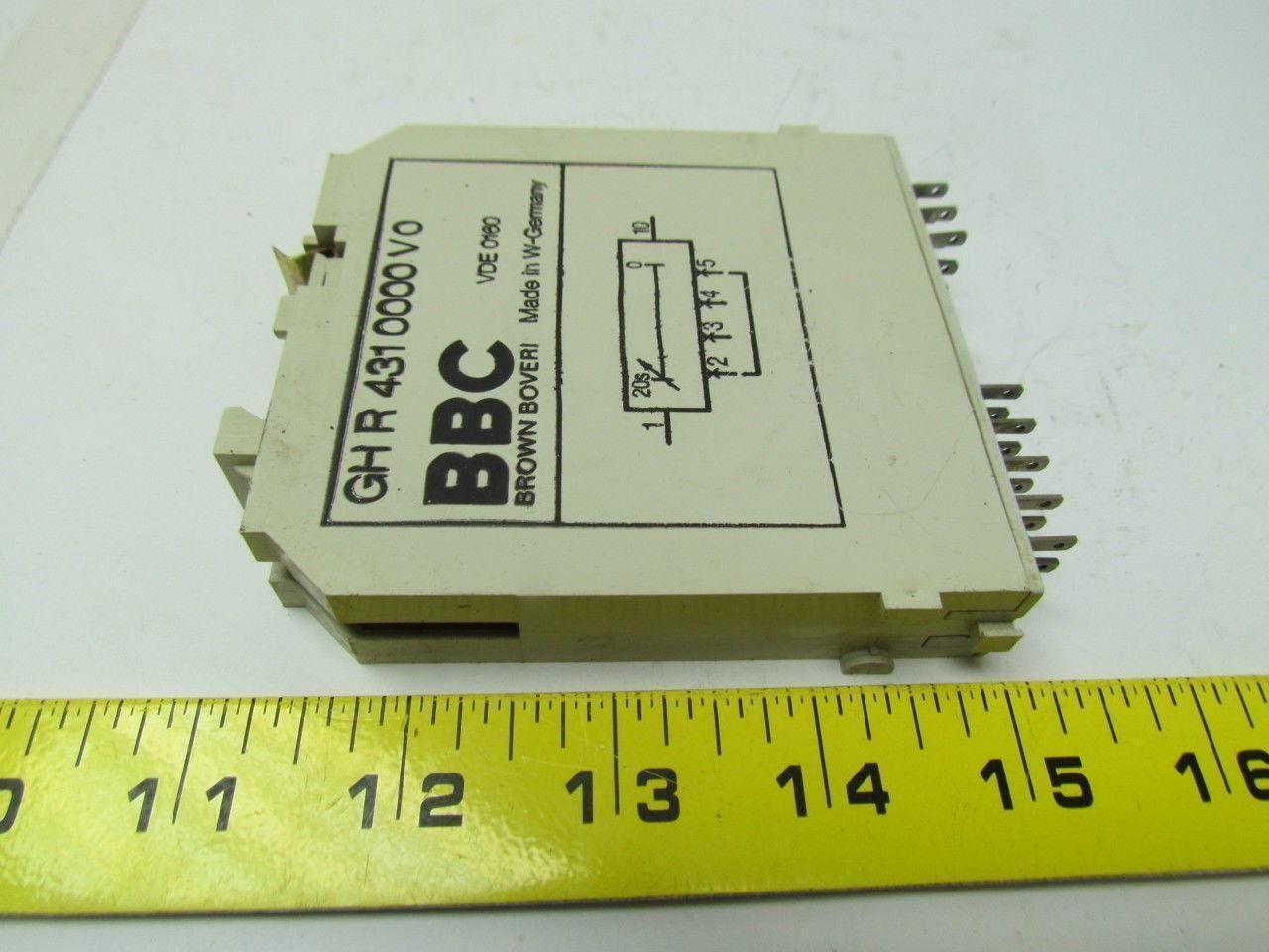 BBC Brown Boveri GHR4310000V0 Sigma-Tronic B Delay unit 0-1 Retarder