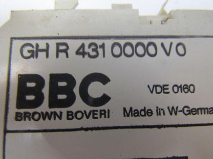 BBC Brown Boveri GHR4310000V0 Sigma-Tronic B Delay unit 0-1 Retarder