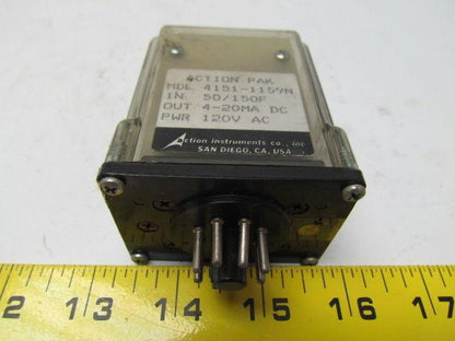 Action Instruments 4151-1159N Signal Conditioner 50/150F In 4-20MA DC out 120VAC