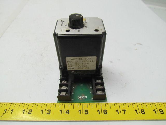 Action Instruments 2051-3611N Signal Conditioner 70-120F In, Pulses Out 120VAC