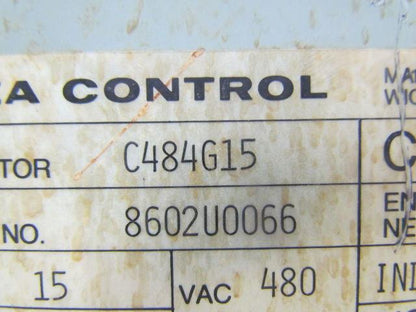 ASEA Control C484G15 Individual Capacitor 3-Phase 480VAC 60Hz 15KVAR