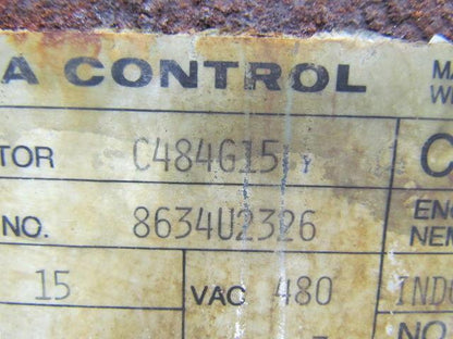 ASEA Control C484G15 Individual Capacitor 3-Phase 480VAC 60Hz 15KVAR