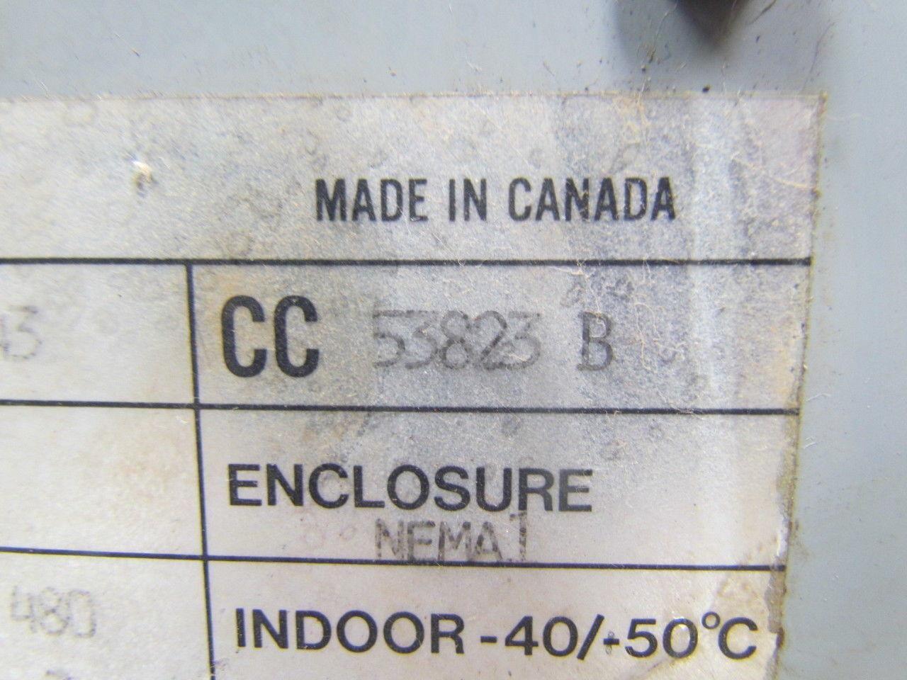 ASEA Inc. 53823 B Individual capacitor 3-Phase 480VAC 60Hz 10KVAR