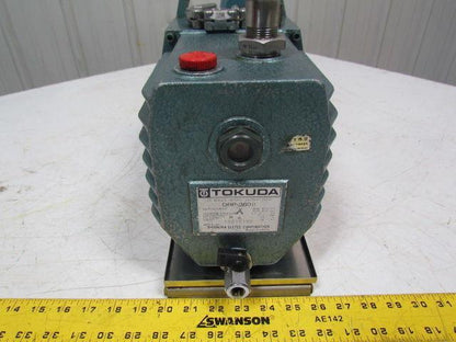 Tokuda DRP-360II Rotary Vane Vacuum Pump 360L/Min 1Hp 220V 3PH