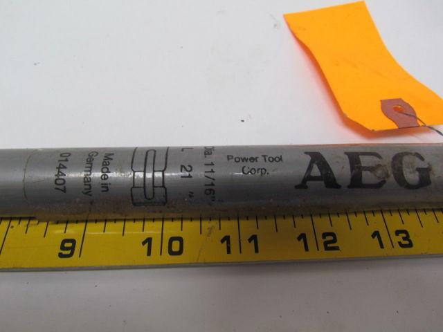 AEG 014407 Masonary Rotary Hammer Bit 11/16" x 21" 14-1/4" Drilling length
