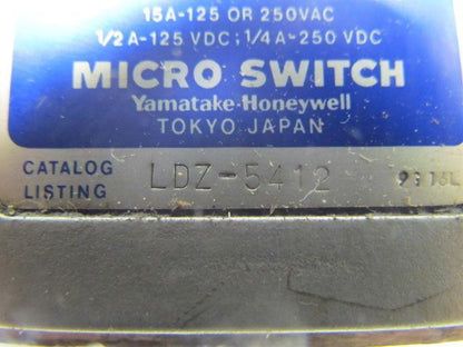 Yamatake-Honeywell LDZ-5412 Micro/multiple limit switch 4 points 15A-125/250VAC