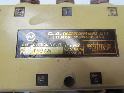 CA Norgren P71kA06 5-Port Air control valve 1/2" NPT ports