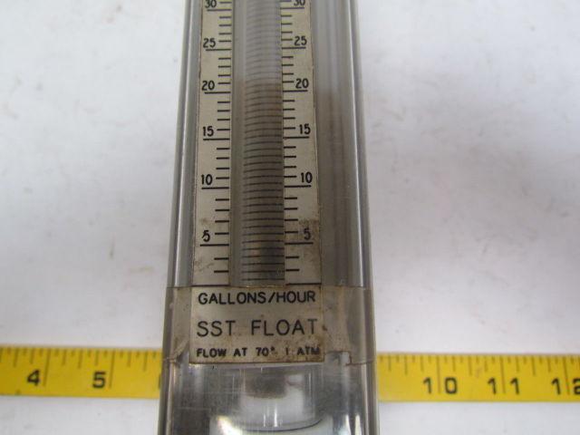Gilmont GF-4540-1250 Accucal flow meter gallons per hour w/3/8" hose barb