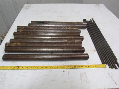 Conveyor roller 1.9" dia 24" between rails 7/16" pin retained Hex shaft