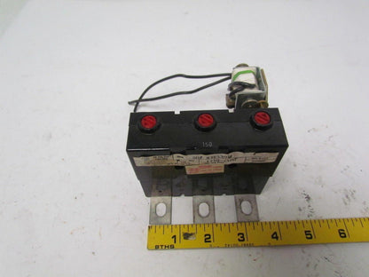 Westinghouse 83E5301 Magnetic adjustable trip circuit breaker 150 A 3 pole