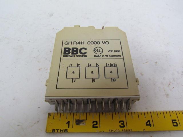 BBC Brown Boveri GH R 411 0000 VO Output Card Sigma-tronic B logic unit