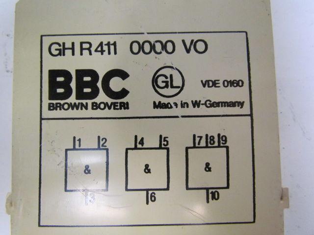 BBC Brown Boveri GH R 411 0000 VO Output Card Sigma-tronic B logic unit