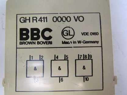 BBC Brown Boveri GH R 411 0000 VO Output Card Sigma-tronic B logic unit