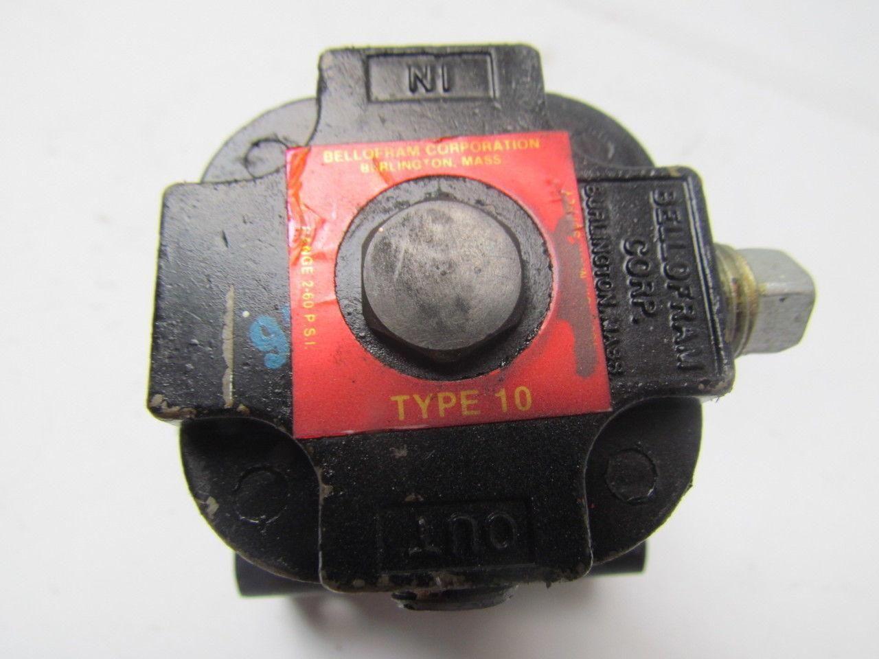 Marsh Bellofram 10PL Pneumatic plunger operated regulator 2-60 PSI Range
