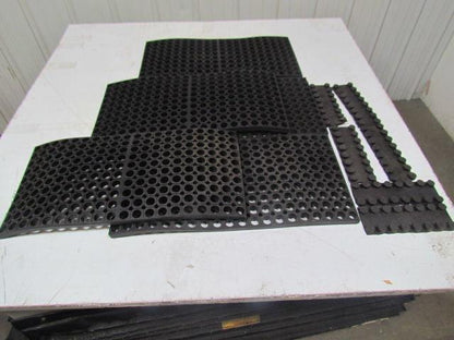 Wearwell 78x1x2GRBK 7/8"x1'x2' Mat Grease Resistant w/ Connectors Lot of 5
