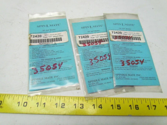Spin L Mate 72420 Type St Replacement Blades Lot of 3 packs of 3 Blades per pack