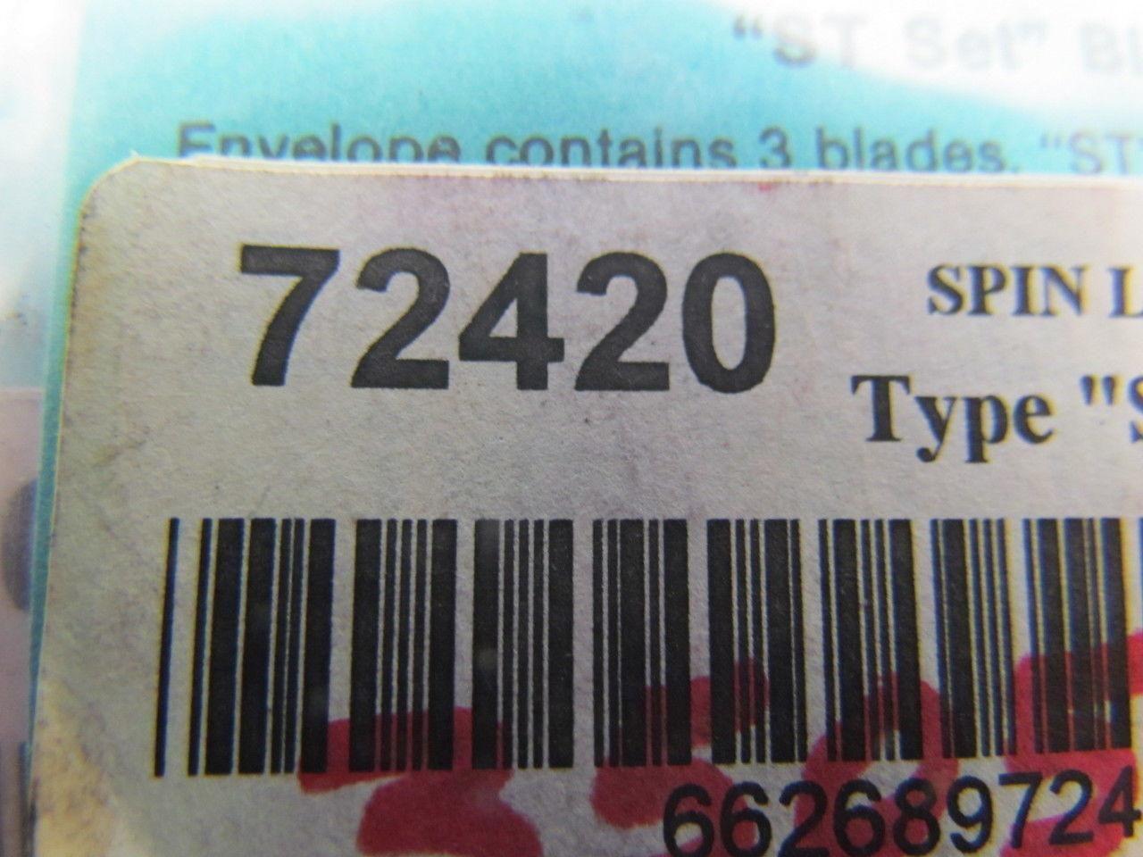 Spin L Mate 72420 Type St Replacement Blades Lot of 3 packs of 3 Blades per pack