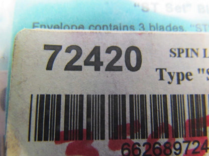 Spin L Mate 72420 Type St Replacement Blades Lot of 3 packs of 3 Blades per pack