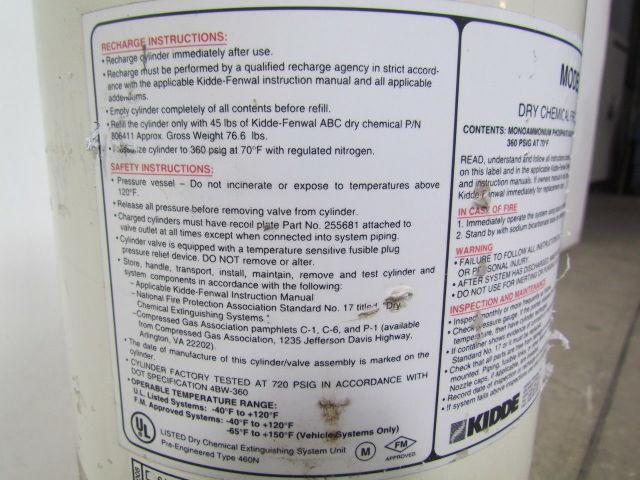Kidde IND-45 ABC Fire Extinguisher Tank w/Actuator