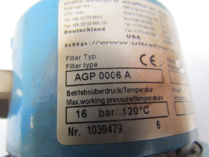 Ultrafilter AGP0006A Filter Housing
