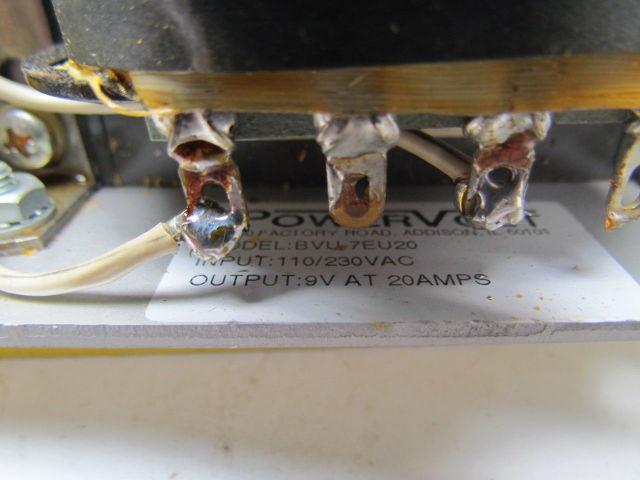 Powervolt BVU7EU20 Unregulated Power Supply open frame 9VDC 20A