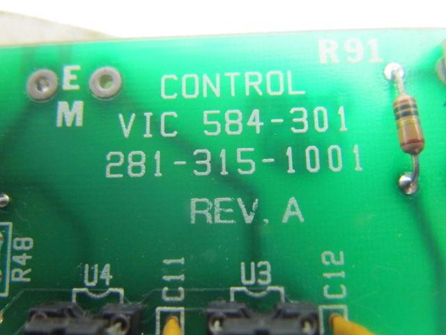 VIC 584-301-281-315-1001 Rev.A Control Board