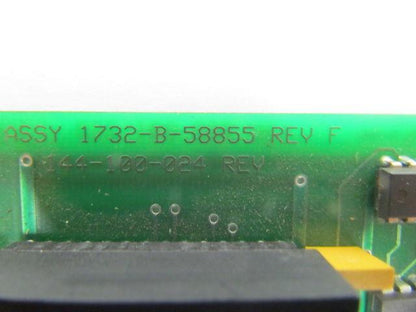 Branson 1732-B-58855 Rev.F Control Board as is missing a piece