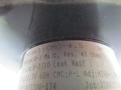 Larson CMC-4.5 Leak Rate Gauge 0-3/10 Leak Rate 117V