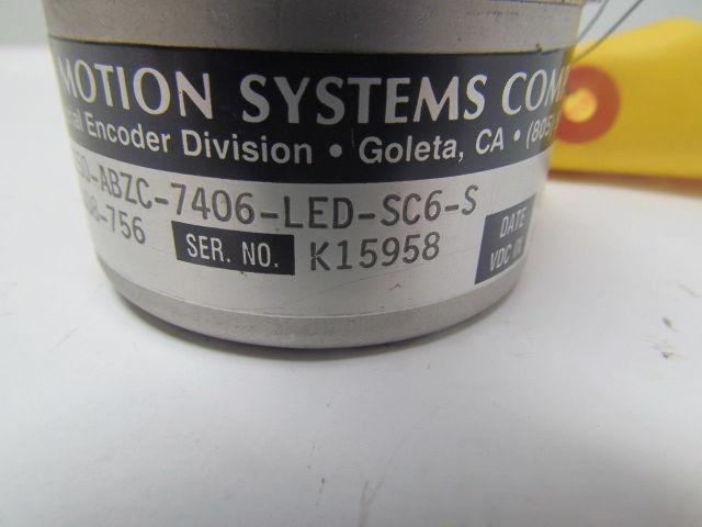 BEI L25G-1250-ABZC-7406-LED-SC6-S Industrial Encoder