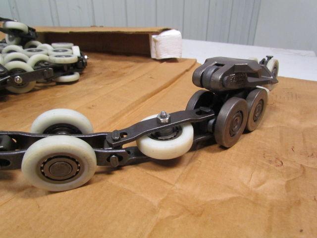 Unibilt 16' Nylon Wheel overhead conveyor chain w/3 links part# 21351 4" pitch