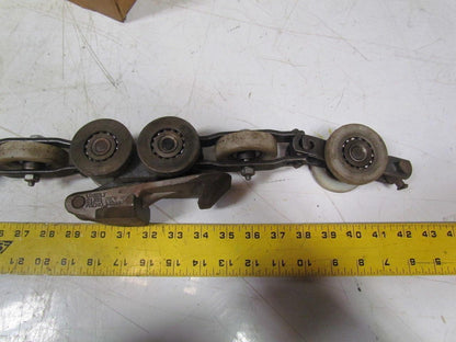 Unibilt 16' Nylon Wheel overhead conveyor chain w/3 links part# 21351 4" pitch