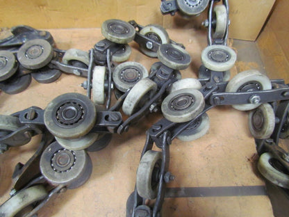 Unibilt 13' Nylon wheel overhead conveyor chain w/3 links part# 20049-1 4" pitch