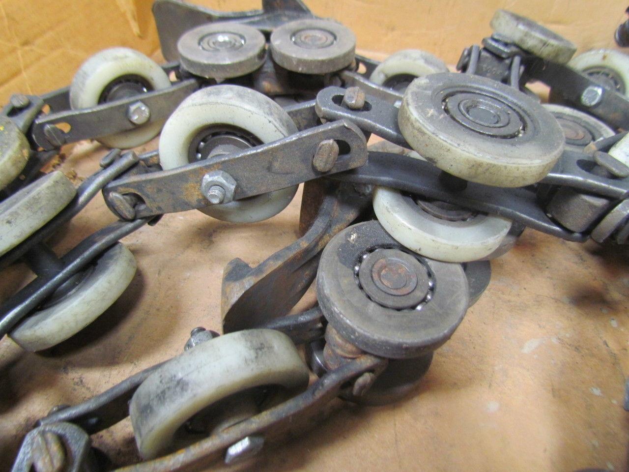 Unibilt 13' Nylon wheel overhead conveyor chain w/3 links part# 20049-1 4" pitch