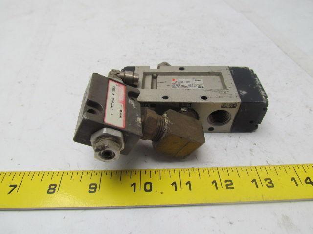 SMC VFA5120-03N 5 port air operated valve 2 Pos. single 3/8"npt ports w/0A22-1