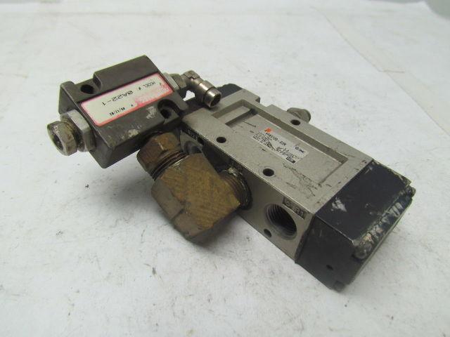SMC VFA5120-03N 5 port air operated valve 2 Pos. single 3/8"npt ports w/0A22-1