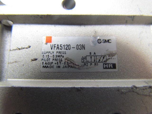 SMC VFA5120-03N 5 port air operated valve 2 Pos. single 3/8"npt ports w/0A22-1