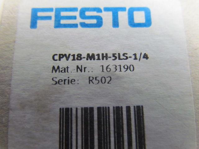 Festo CPV18-M1H-5LS-1/4 Single solenoid valve 5/2 way 18mm Midi manifold