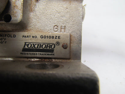 Foxboro G0108ZE By-Pass Manifold stainless 316 6000PSI 200 F