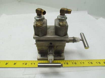 Foxboro G0108ZE By-Pass Manifold stainless 316 6000PSI 200 F