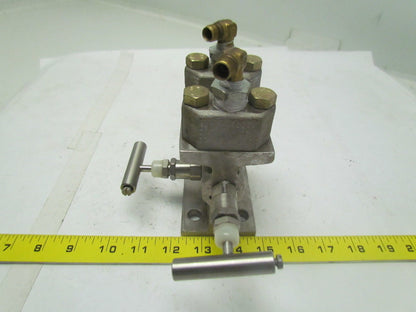 Foxboro G0108ZE By-Pass Manifold stainless 316 6000PSI 200 F