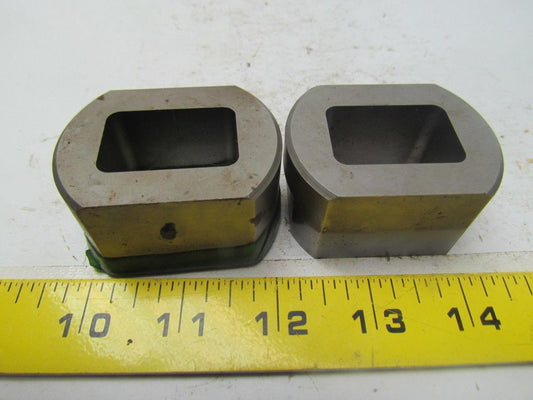 AIP SB8107 DET #298 Oblong Press Fit dies w/ Flats Lot of 2