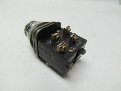Allen Bradley 800T-KD1 KD1B59 30mm Selector PB Cam w/ 2 Pilot Blocks Green