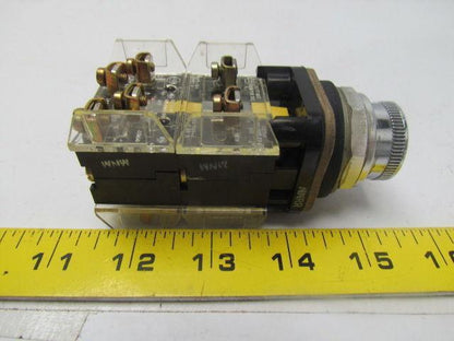 Allen Bradley 800T-KD1-VD2-VD3-VD4-XA2 30mm Cam Selector PB w/ 4 Contacts Black