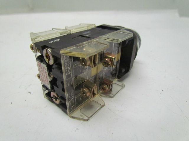 Allen Bradley 800T-KD1-VD2-VD3-VD4-XA2 30mm Cam Selector PB w/ 4 Contacts Black