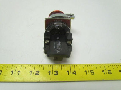 Square D Class 9001 type T metal mushroom head operator pushbutton 30mm