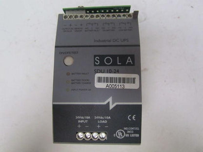 Sola 5DU 10-24 5DU 10-DCS yS Din Rail mounted 24VDC UPS