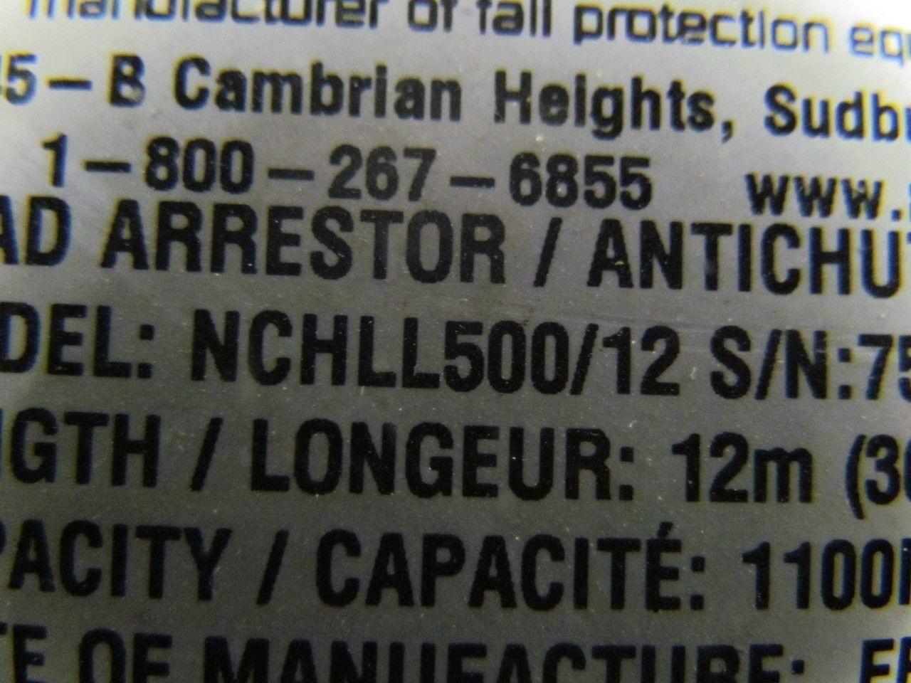 Norguard NCHLL500/12 Load arrestor 1100 Lb cap. 36 Ft. Cable length arrester